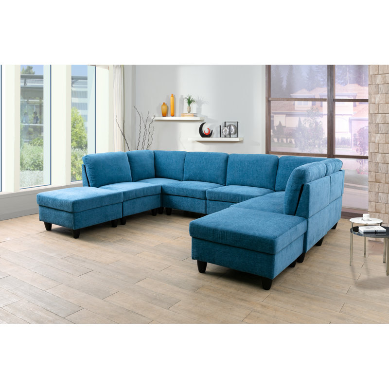 Wayfair microfiber sectional discount